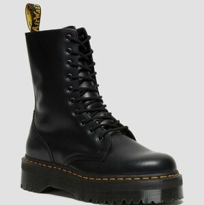 JADON HI BOOT SMOOTH LEATHER PLATFORMS Dr. Martens Doc Marten Boots Zip Lace Up